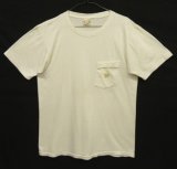 80'S BANANA REPUBLIC バックプリント シングルステッチ ポケット付き 半袖 Tシャツ USA製 (VINTAGE)
