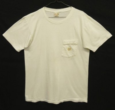 画像1: 80'S BANANA REPUBLIC バックプリント シングルステッチ ポケット付き 半袖 Tシャツ USA製 (VINTAGE)