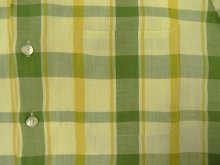 他の写真2: 60'S DONEGAL コットン/ポリ 半袖 オープンカラーシャツ チェック柄 (VINTAGE)