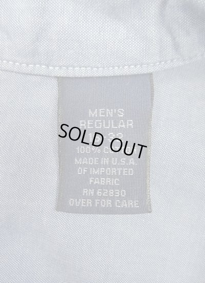 画像3: 90'S LANDS' END コットン100% シャンブレー 長袖 BDシャツ ブルー USA製 (VINTAGE)