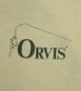 画像2: 90'S ORVIS バックプリント シングルステッチ 半袖 Tシャツ ナチュラル (VINTAGE) (2)