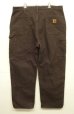画像3: CARHARTT ダブルニー ダック ペインターパンツ ブラウン W38L30 メキシコ製 (USED) (3)