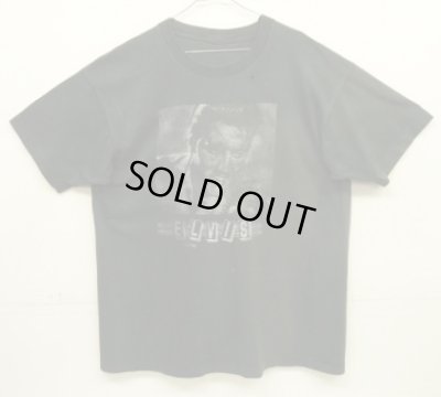 画像1: 90'S ELVIS PRESLEY シングルステッチ 半袖 Tシャツ フェードブラック (VINTAGE)