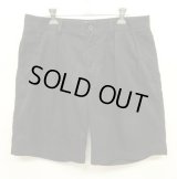 90'S RALPH LAUREN "TYLER SHORT" ツープリーツ チノショーツ ブラック (VINTAGE)
