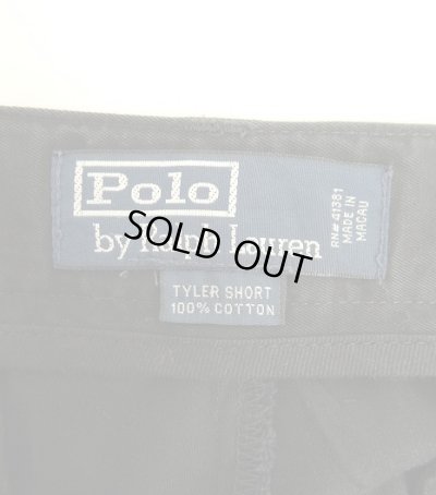 画像2: 90'S RALPH LAUREN "TYLER SHORT" ツープリーツ チノショーツ ブラック (VINTAGE)