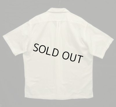 画像5: 90'S RALPH LAUREN "CALDWELL" コットン 裾ロゴ 半袖 オープンカラーシャツ ホワイト (VINTAGE)