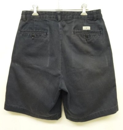 画像4: 90'S RALPH LAUREN "TYLER SHORT" ツープリーツ チノショーツ ネイビー (VINTAGE)