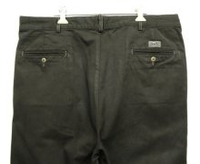 他の写真3: 90'S RALPH LAUREN "HAMMOND PANT" ツープリーツ チノパンツ 後染めブラック (VINTAGE)