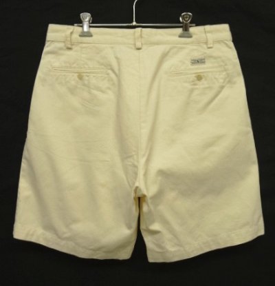 画像4: 90'S RALPH LAUREN "TYLER SHORT" ツープリーツ チノショーツ オフホワイト (VINTAGE)