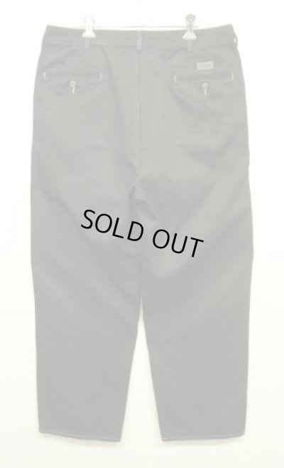 画像3: 90'S RALPH LAUREN "HAMMOND PANT" ツープリーツ チノパンツ 後染めブラック (VINTAGE)