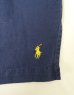 画像3: 90'S RALPH LAUREN シルク/リネン 裾ロゴ 半袖 オープンカラーシャツ ネイビー (VINTAGE) (3)