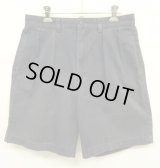 90'S RALPH LAUREN "TYLER SHORT" ツープリーツ チノショーツ ネイビー (VINTAGE)