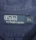 画像2: 90'S RALPH LAUREN シルク/リネン 裾ロゴ 半袖 オープンカラーシャツ ネイビー (VINTAGE) (2)