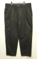 画像1: 90'S RALPH LAUREN "HAMMOND PANT" ツープリーツ チノパンツ 後染めブラック (VINTAGE) (1)