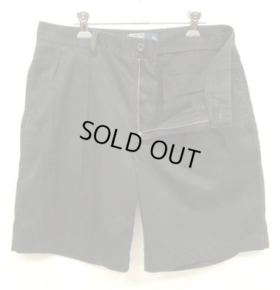 画像3: 90'S RALPH LAUREN "TYLER SHORT" ツープリーツ チノショーツ ブラック (VINTAGE)