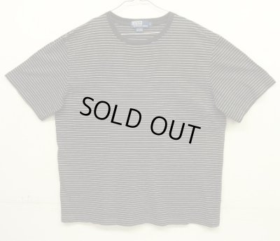 画像1: 90'S RALPH LAUREN シングルステッチ 半袖 Tシャツ ボーダー柄 (VINTAGE)