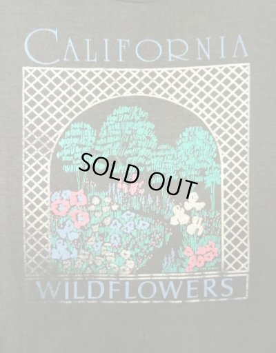 画像3: 80'S CALIFORNIA シングルステッチ 半袖 Tシャツ フェードブラック USA製 (VINTAGE)