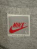 画像2: 90'S NIKE "銀タグ" シングルステッチ 同色ロゴ刺繍 半袖 Tシャツ ヘザーグレー USA製 (VINTAGE) (2)