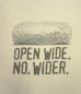 画像2: CHIPOTLE "OPEN WIDE.NO,WIDER" 両面プリント 半袖Tシャツ ホワイト (USED) (2)