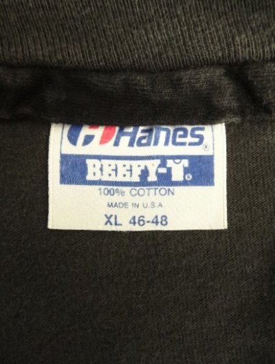 画像2: 80'S FISH PRINT シングルステッチ 半袖 Tシャツ フェードブラック USA製 (VINTAGE)