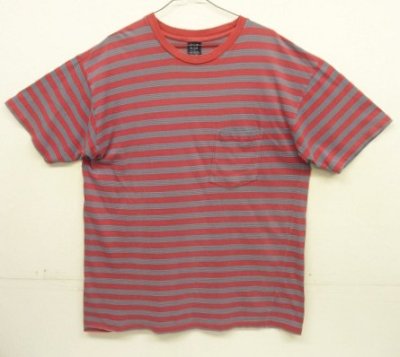 画像1: 90'S GAP 旧タグ ポケット付き 半袖 Tシャツ ボーダー柄 (VINTAGE)