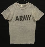 80'S CHAMPION "ARMY" トリコタグ シングルステッチ 半袖 Tシャツ ヘザーグレー USA製 (VINTAGE)