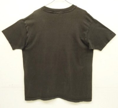 画像4: 80'S FISH PRINT シングルステッチ 半袖 Tシャツ フェードブラック USA製 (VINTAGE)