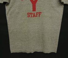 他の写真3: 70〜80'S UNKNOWN "染み込みプリント" シングルステッチ 半袖 Tシャツ ヘザーグレー (VINTAGE)