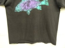 他の写真3: 80'S FISH PRINT シングルステッチ 半袖 Tシャツ フェードブラック USA製 (VINTAGE)