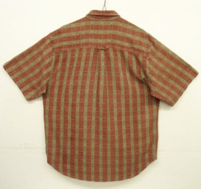 画像4: 90'S THE TERRITORY AHEAD コットン 半袖シャツ チェック柄 (VINTAGE)