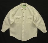 90'S PATAGONIA 旧タグ 三角フラップ 長袖 ワークシャツ ホワイト マカオ製 (VINTAGE)