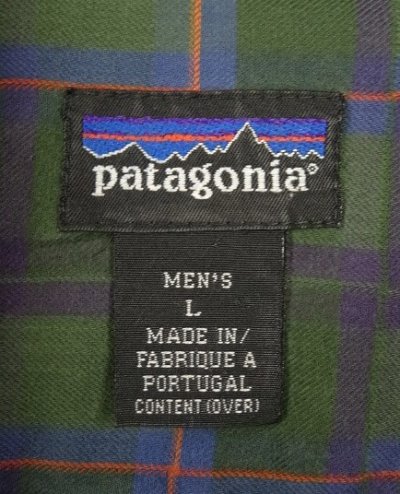 画像2: 90'S PATAGONIA コットン 長袖シャツ チェック柄 ポルトガル製 (VINTAGE)