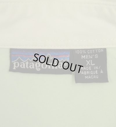 画像2: 90'S PATAGONIA 旧タグ 三角フラップ 長袖 ワークシャツ ホワイト マカオ製 (VINTAGE)