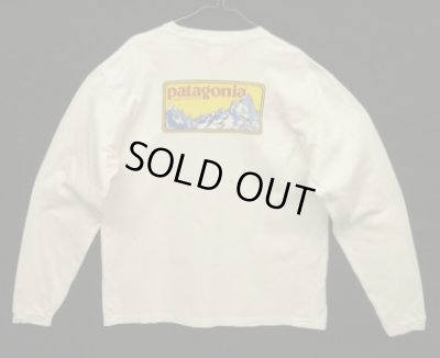 画像1: 90'S PATAGONIA "BENEFICIAL T'S" バックプリント 長袖 Tシャツ ホワイト メキシコ製 (VINTAGE)