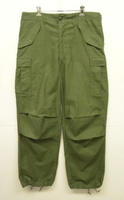 画像1: 70'S アメリカ軍 US ARMY "M-65" 裏地同色 フィールドパンツ M-LONG (VINTAGE)