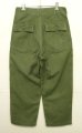 画像5: 60'S アメリカ軍 US ARMY "OG107" コットンサテン ベイカーパンツ W30L29 (VINTAGE) (5)