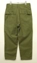 画像5: 60'S アメリカ軍 US ARMY "OG107" コットンサテン ベイカーパンツ W32L29 (DEADSTOCK)