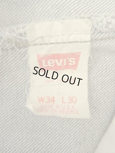 画像2: 90'S LEVIS 501 デニム 先染めブラック W34L30 USA製 (VINTAGE)