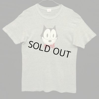 画像1: 80'S LEVIS "FELIX THE CAT" シングルステッチ 半袖 Tシャツ ヘザーグレー (VINTAGE)