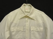 他の写真1: 80'S LEVIS コットン 長袖 ウエスタンシャツ ホワイト USA製 (VINTAGE)