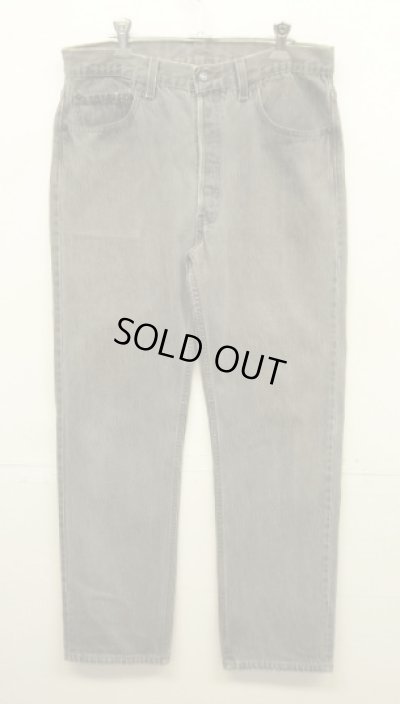 画像1: 90'S LEVIS 501 デニム 先染めブラック W34L30 USA製 (VINTAGE)