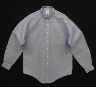 画像1: 90'S BROOKS BROTHERS オックスフォード BDシャツ ブルー USA製 (VINTAGE)