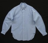 60'S BROOKS BROTHERS "BROOKSWEAVE" 6ボタン オックスフォード BDシャツ ブルー USA製 (VINTAGE)