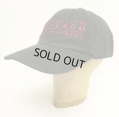 画像1: THE UNIVERSITY OF CHICAGO THE LAW SCHOOL 6パネル ベースボールキャップ ブラック (USED)