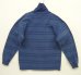 画像3: 80'S BANANA REPUBLIC タートルネック 長袖 Tシャツ インディゴ/ボーダー (VINTAGE) (3)