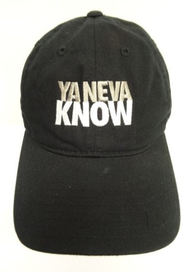 画像2: YA NEVA KNOW 6パネル ベースボールキャップ ブラック (USED)