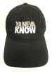 画像2: YA NEVA KNOW 6パネル ベースボールキャップ ブラック (USED) (2)
