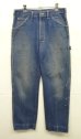 画像1: 80'S DICKIES チビタグ デニム ペインターパンツ インディゴ 42TALONジップ W32L32 USA製 (VINTAGE) (1)