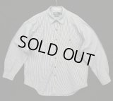90'S RALPH LAUREN "COWBOY WORKSHIRT" コットン 長袖 ワークシャツ ストライプ柄 (VINTAGE)