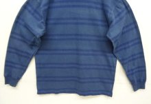 他の写真3: 80'S BANANA REPUBLIC タートルネック 長袖 Tシャツ インディゴ/ボーダー (VINTAGE)